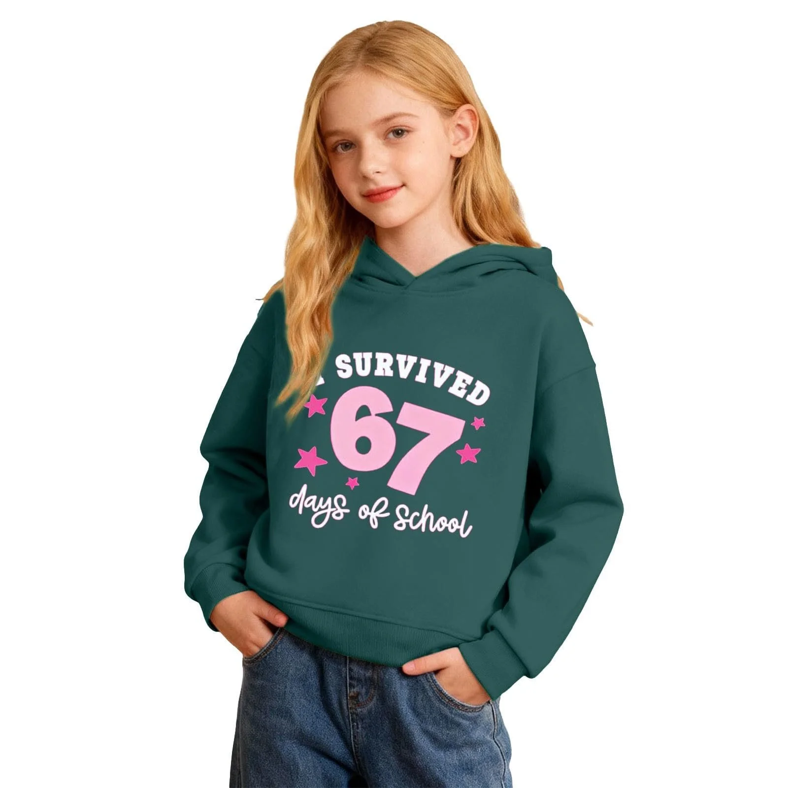 Худи Детский Девочки Свитшот Толстовка с капюшоном для мальчиков Флис Теплый Дышащий С графикой Мягкий Удобный Повседневный Модный Куртка Для школы И игры Кофта с длинными рукавами, фото №3