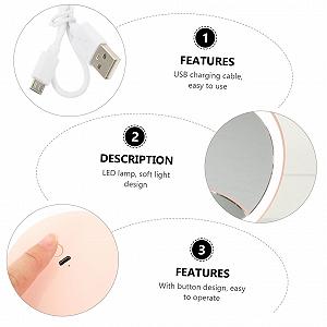 Зеркало Angoily 1 Satz Компактный Косметический Абс Подарок Девочкам Складной цена на synthetic.ua - Фото 1 Зеркало Angoily 1 Satz Компактный Косметический Абс Подарок Девочкам Складной synthetic.ua - Фото 1