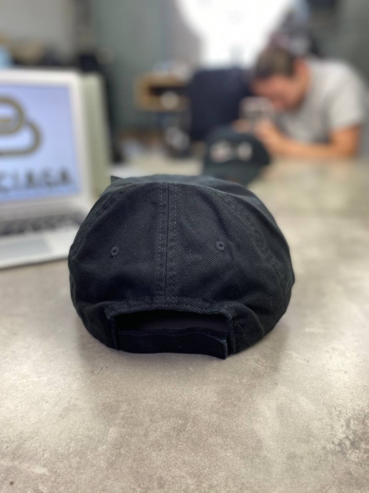 Кепка черная Balenciaga Gaffer gu579, фото №5