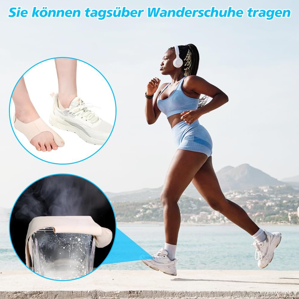 Коректор Hallux Valgus Регульований Hallux Valgus Бандаж з нековзним ремінцем на п'яті L, фото №5