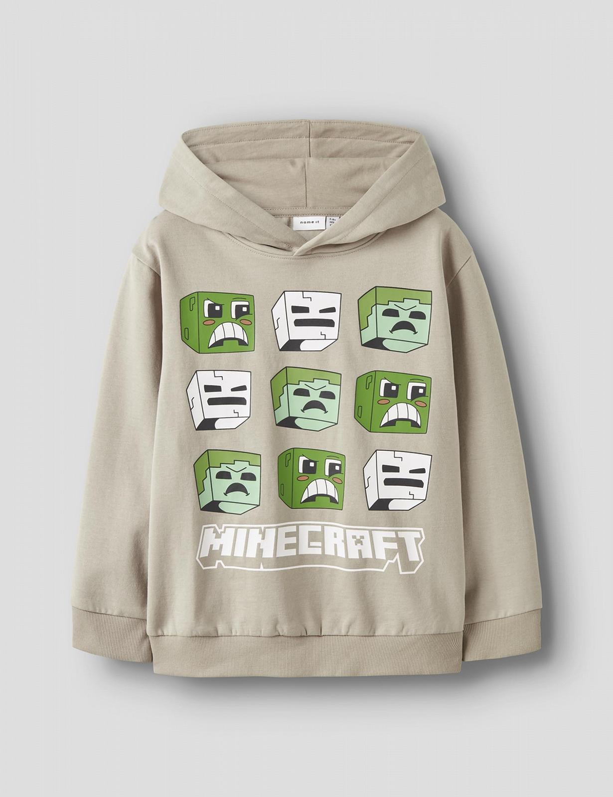 Толстовка NAME IT Minecraft Nreg Sweat Wh Bru Bfu для мальчиков, фото №3
