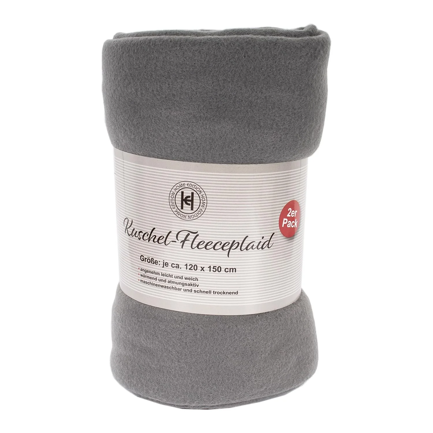 Комплект Пледов INDA-Exclusiv 2 шт. Мягкий Плед Для Дивана 120 x 150 см Цвет: Антрацит, фото №1