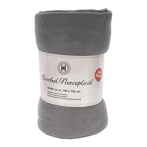 Комплект Пледів INDA-Exclusiv 2 шт. М'який Плед Для Дивану 120 x 150 см Колір: Антрацит - Фото 1