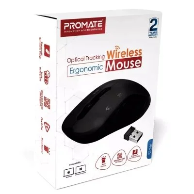 Мышка Promate Slider Wireless Black (slider.black), фото №6 Мышка Promate Slider Wireless Black (slider.black), фото №6