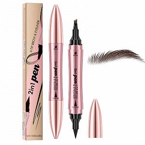 Олівець для брів 3D Magic Micro 4 Fork Tip Waterproof Deep Coffee Colour - Фото 1