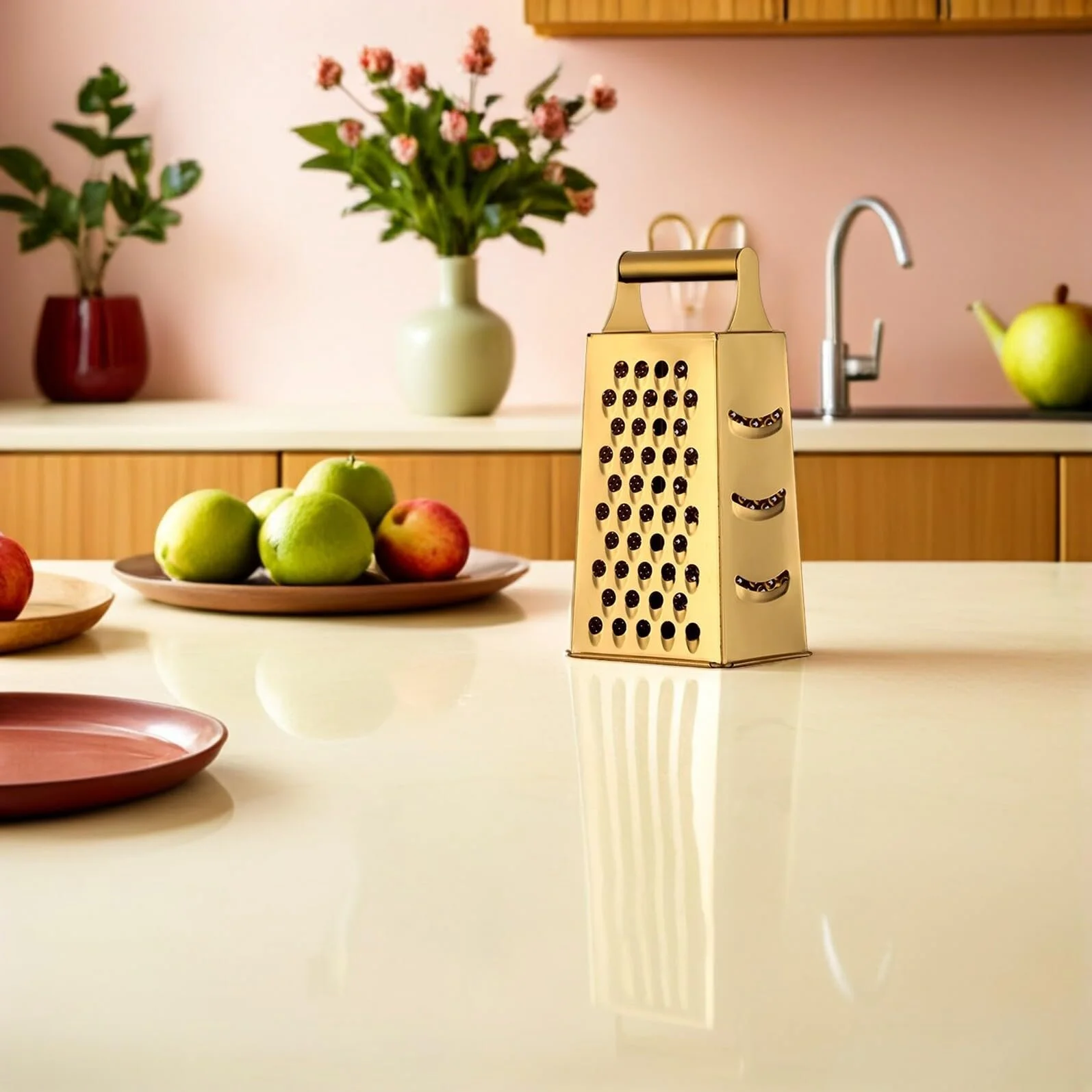 Терка ABOOFAN Золота нержавіюча сталь Багатофункціональна овочерізка для фруктів з компактним дизайном, фото №8