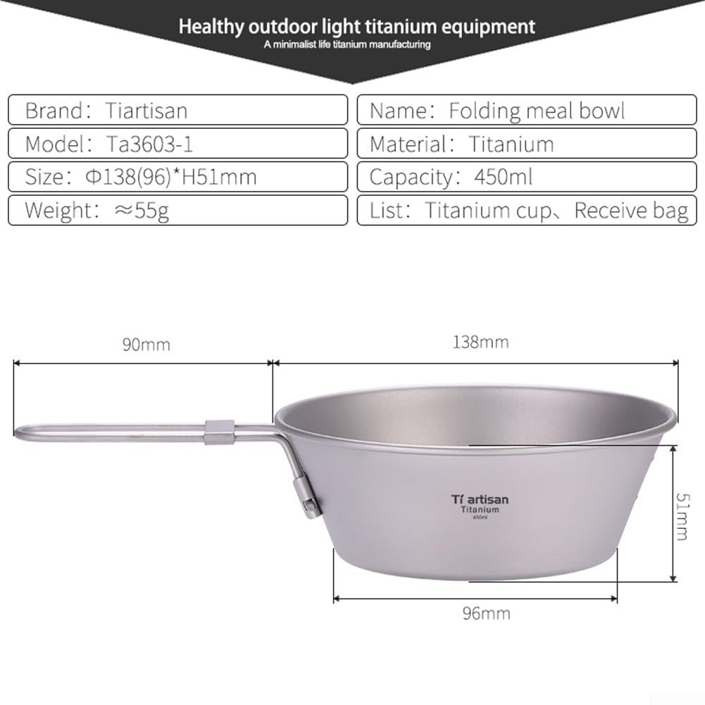 Миска для кемпинга Titanium Sierra Ultralight складная для походов, фото №2