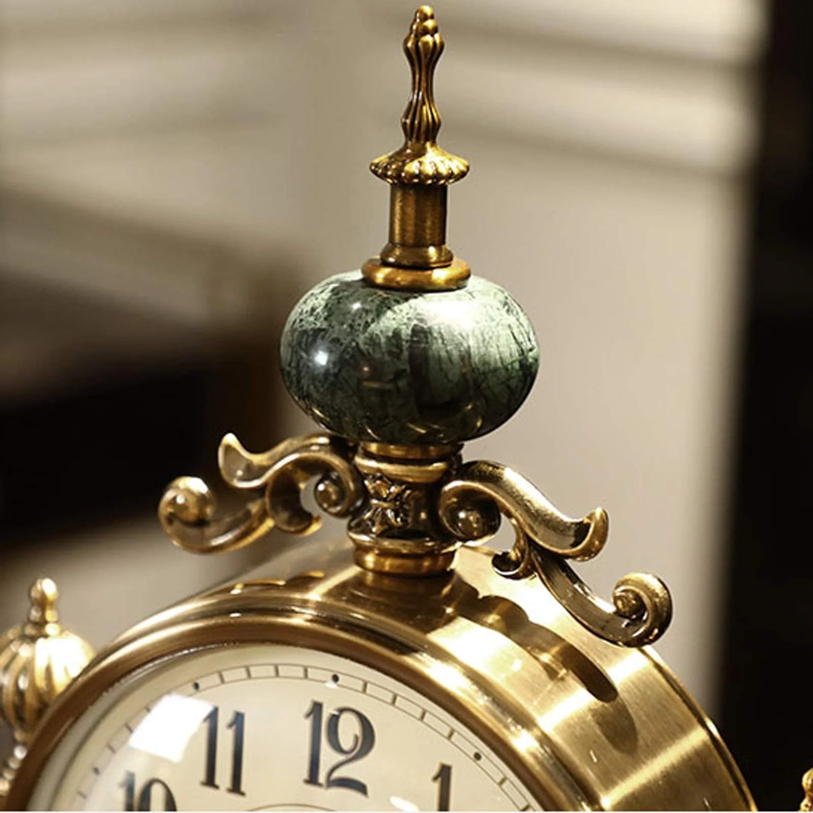 Настольные часы Yixinzi-2024 Премиум класса, большие, тихие, маятниковые Для спальни, гостиной, офиса, фото №3