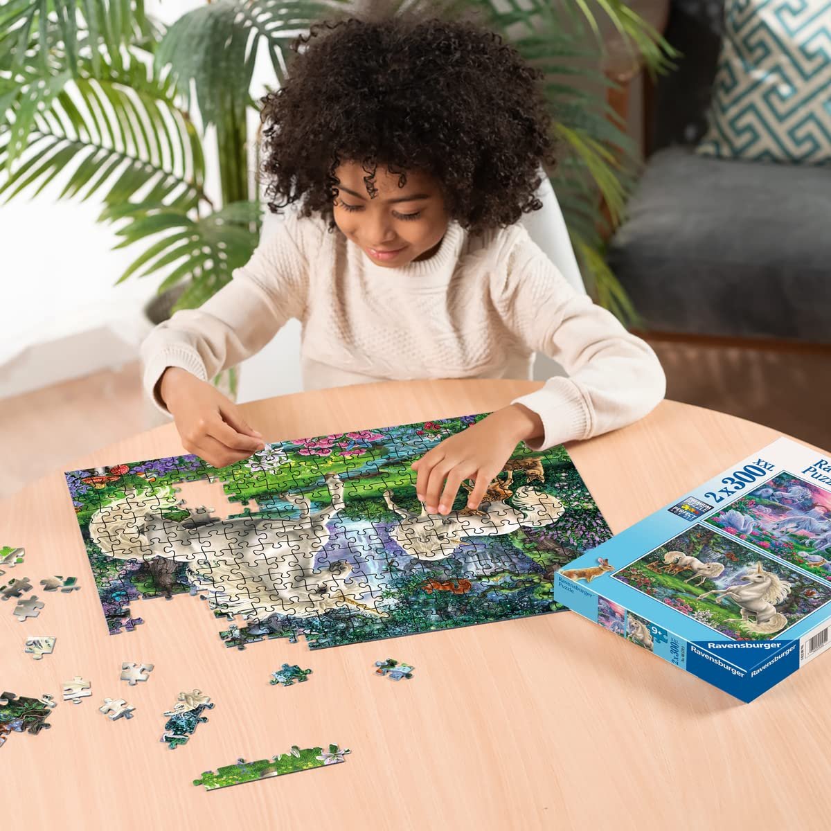 Пазл Ravensburger 80570 Единороги 2 x 300 элементов, фото №6
