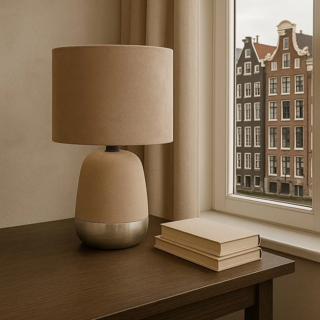 Настільна лампа Luxus Barcelona H 35 x Діаметр 22 E27 Кераміка Синій, фото №8