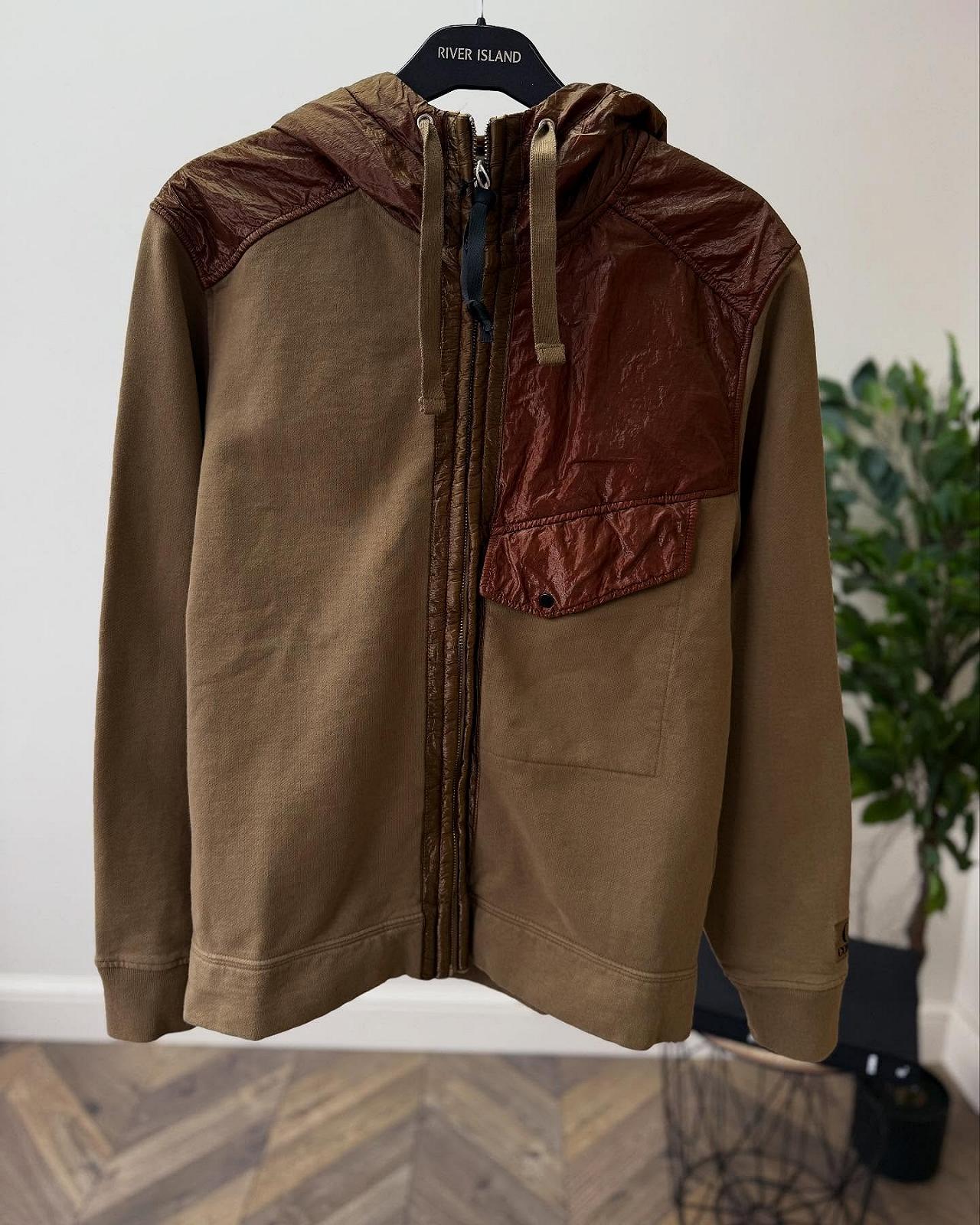 Худи C.P. COMPANY COTTON FLEECE FULL ZIP GOOGLE HOODIE S, фото №1