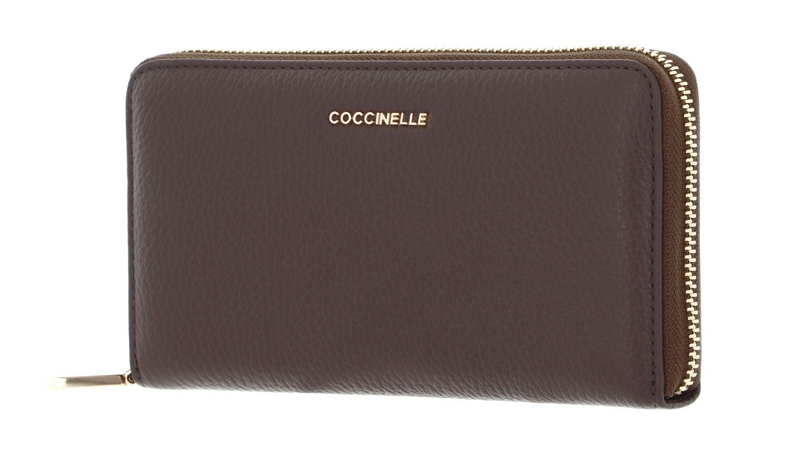 Кошелек Coccinelle Metallic Soft 7cc 18 см Coffee Кофейный, фото №1