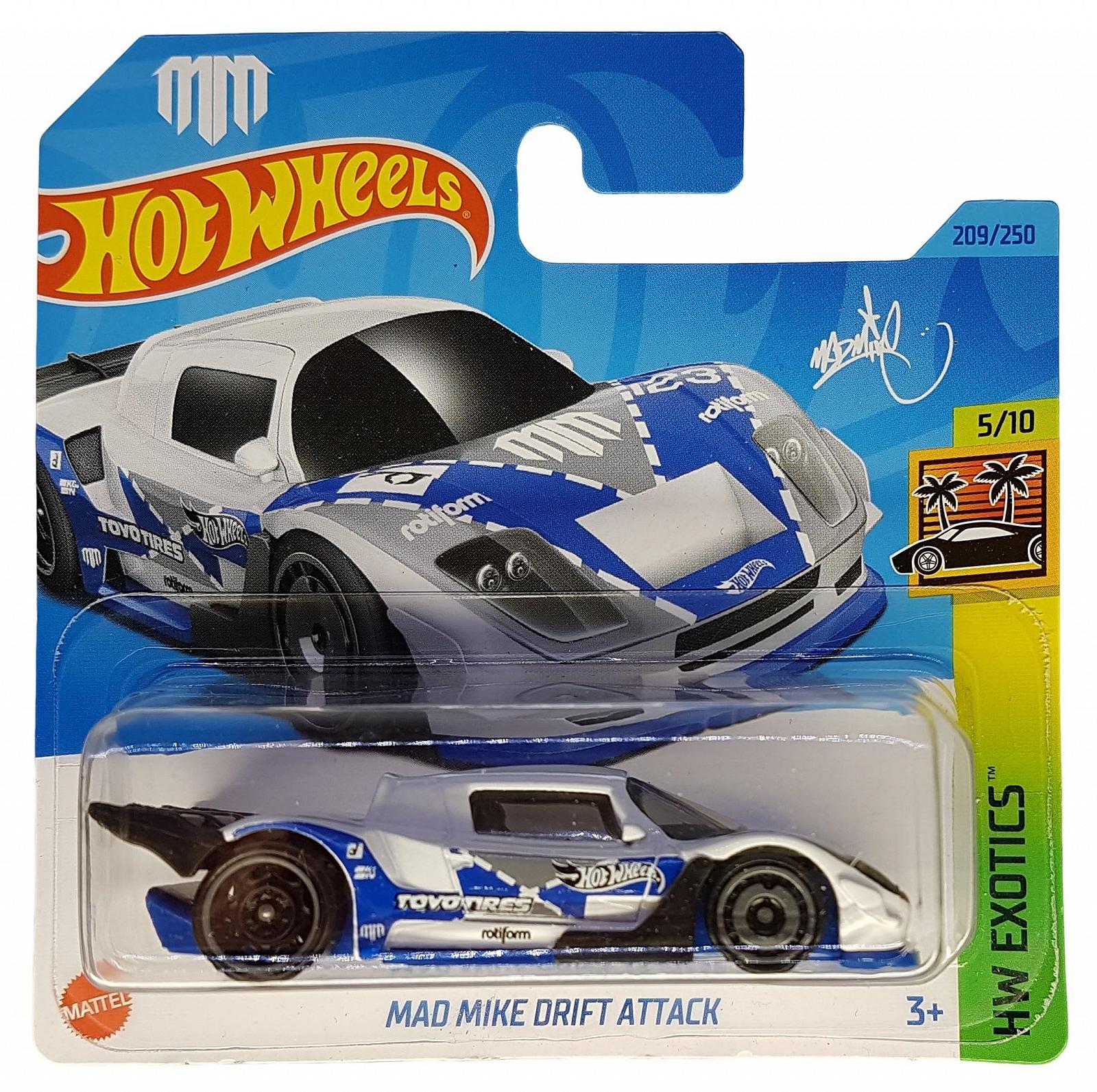 Hot Wheels Mad Mike Drift Attack HW Exotics 5/10 HKG58 Short Card Toyo Tires Rotiform K&N Mattel 2023 1:64, фото №1 Hot Wheels Mad Mike Drift Attack HW Exotics 5/10 HKG58 Short Card Toyo Tires Rotiform K&N Mattel 2023 1:64, фото №1