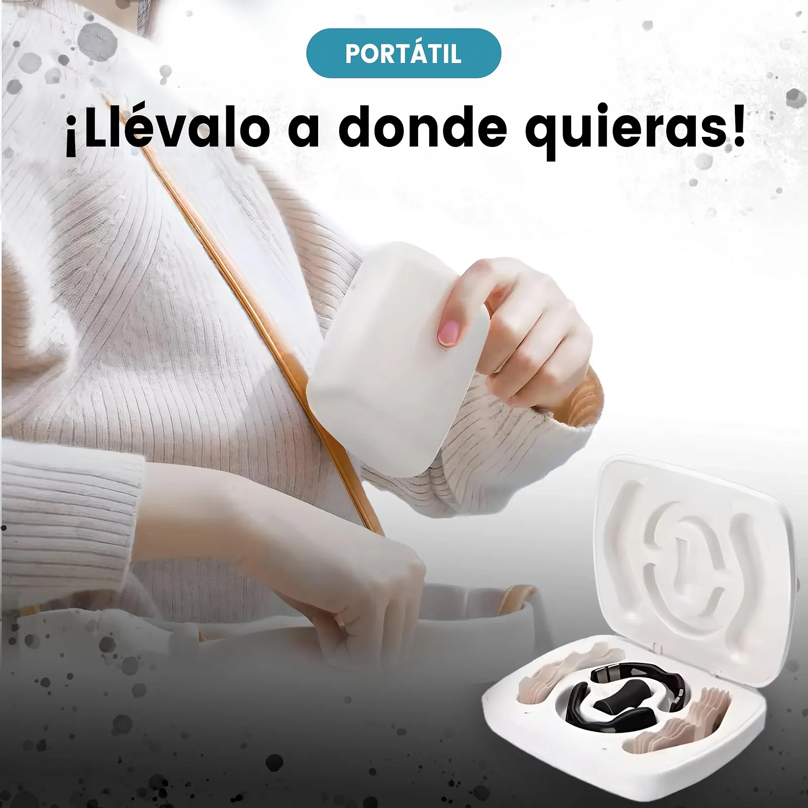 Смужки на ніс магнітні + коробка для зберігання для набору для дихання проти хропіння. Містить 20 пластирів, фото №2