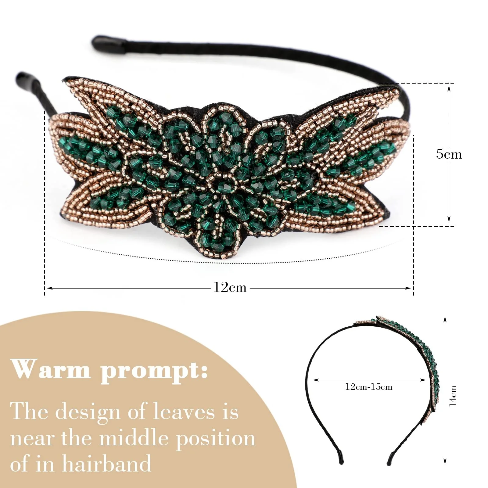 Обруч на голову MWOOT 1920-х років, фото №4