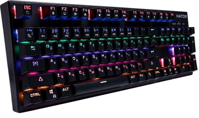 Клавиатура Hator Starfall Outemu Blue HTK-609 Black USB, фото №2