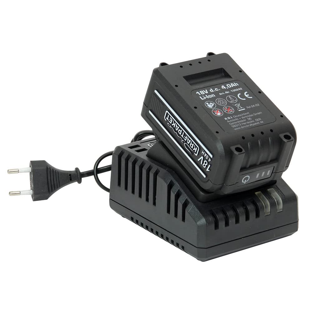 Дриль-шурупокрут Dino KRAFTPAKET 18V-75Nm безщітковий акумуляторний ударний набір з батареєю 4Ah і зарядним пристроєм 4A з патроном без ключа 1-13 мм із сталі 20+3 рівнів обертального моменту 2-швидкості та LED, безщітковий мотор, фото №4