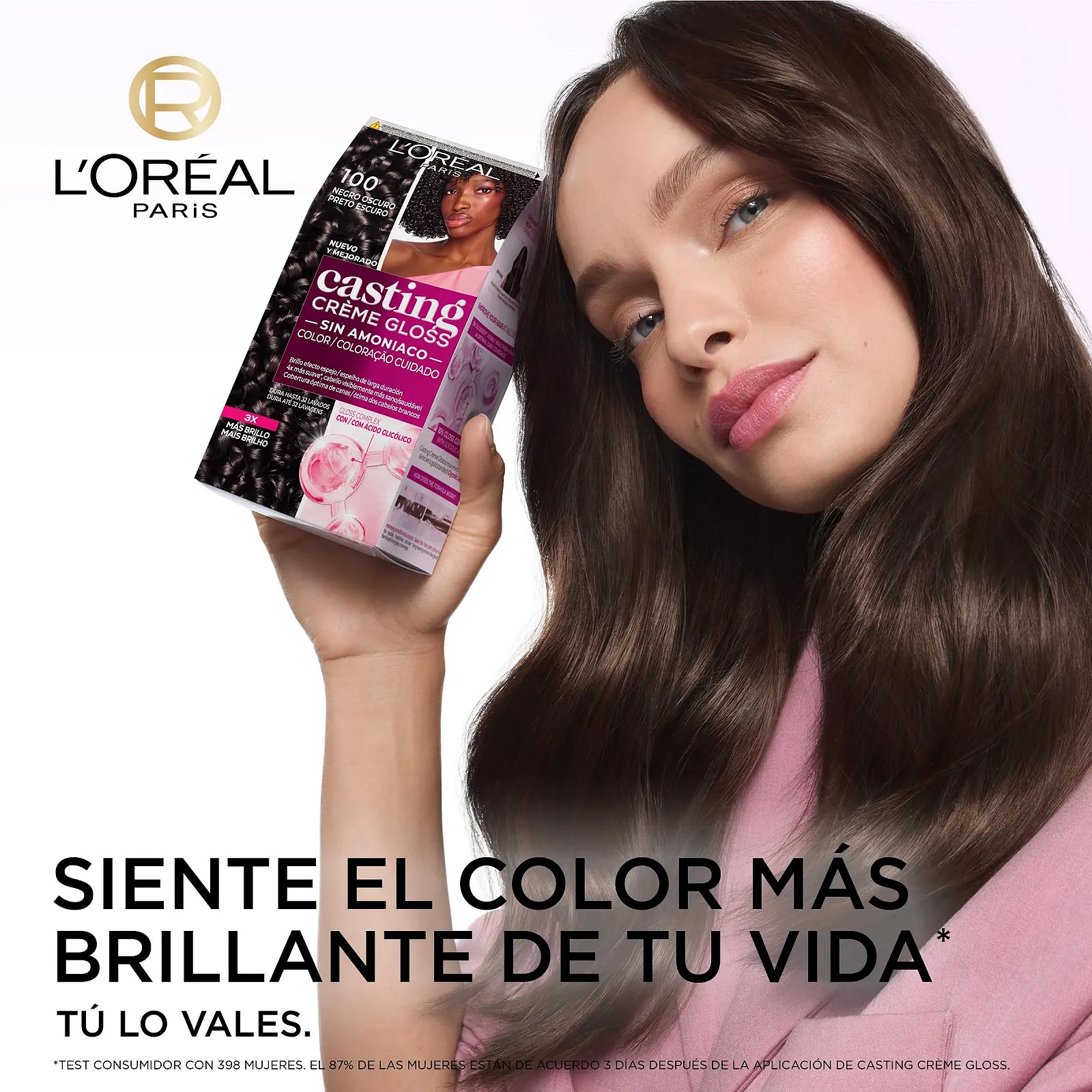 Фарба для волосся L'Oreal Casting Creme Gloss 100 Темно-чорний, фото №3 Фарба для волосся L'Oreal Casting Creme Gloss 100 Темно-чорний, фото №3
