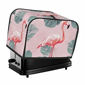 Купить Чехол для тостера на 2 ломтика с карманами Summer Flamingo Palm Leaves - Фото 1 Чехол для тостера на 2 ломтика с карманами Summer Flamingo Palm Leaves - Фото 1