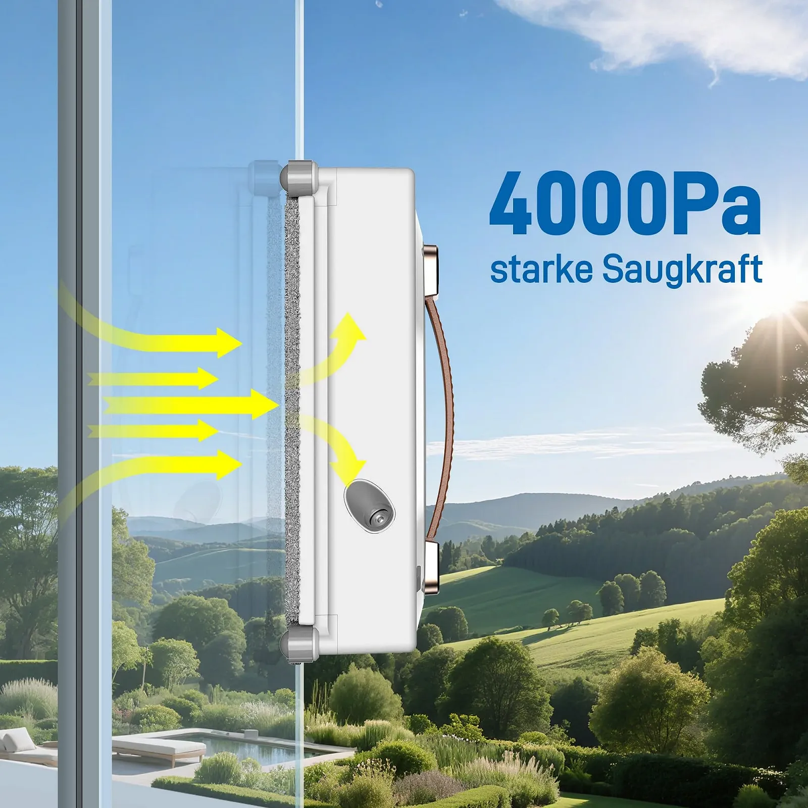 Робот для миття вікон iDEEBO G500A, робот для вікон з двосторонньою системою розпилення, планування шляху автомобіля з баком 100 мл, підходить для всіх типів вікон, фото №3 Робот для миття вікон iDEEBO G500A, робот для вікон з двосторонньою системою розпилення, планування шляху автомобіля з баком 100 мл, підходить для всіх типів вікон, фото №3