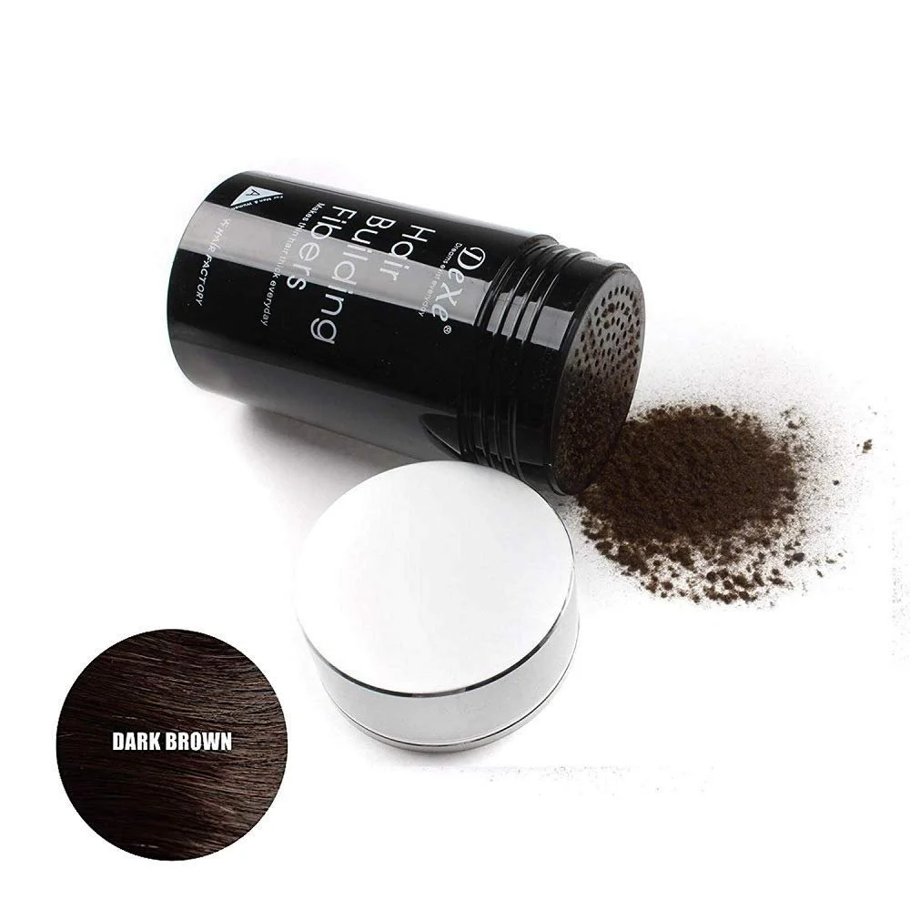 Nuobk Кератинові волокна для волосся для жінок і чоловіків - миттєвий ефект, темно-коричневий, фото №2