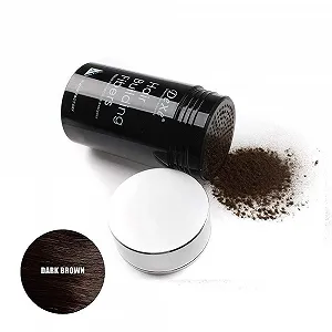 Восстанавливающие волокна для волос Nuobk Кератиновые волокна для волос для женщин и мужчин - мгновенный эффект, темно-коричневый synthetic.ua - Фото 1