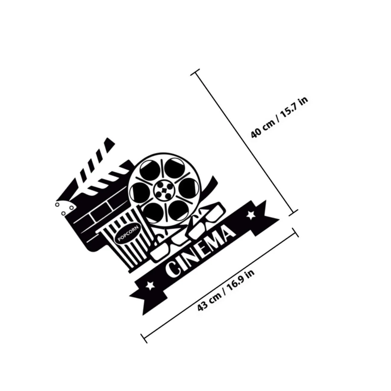 Наклейка на стіну NOLITOY Кіно Самоклеюча ПВХ, фото №2