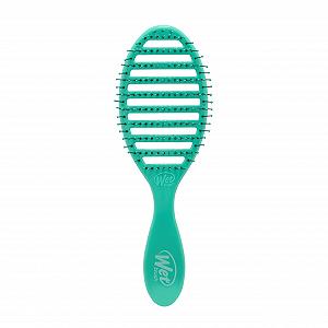 Щітка WetBrush Speed Dry Detangler з термостійкою щетиною Heatflex та відкритою вентильованою конструкцією для швидкого сушіння волосся, колір аква - Фото 1
