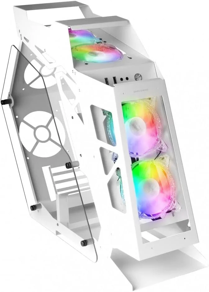 Ігровий корпус для ПК Mars Gaming MC61 / без БЖ / ARGB Chroma / Білий, фото №3