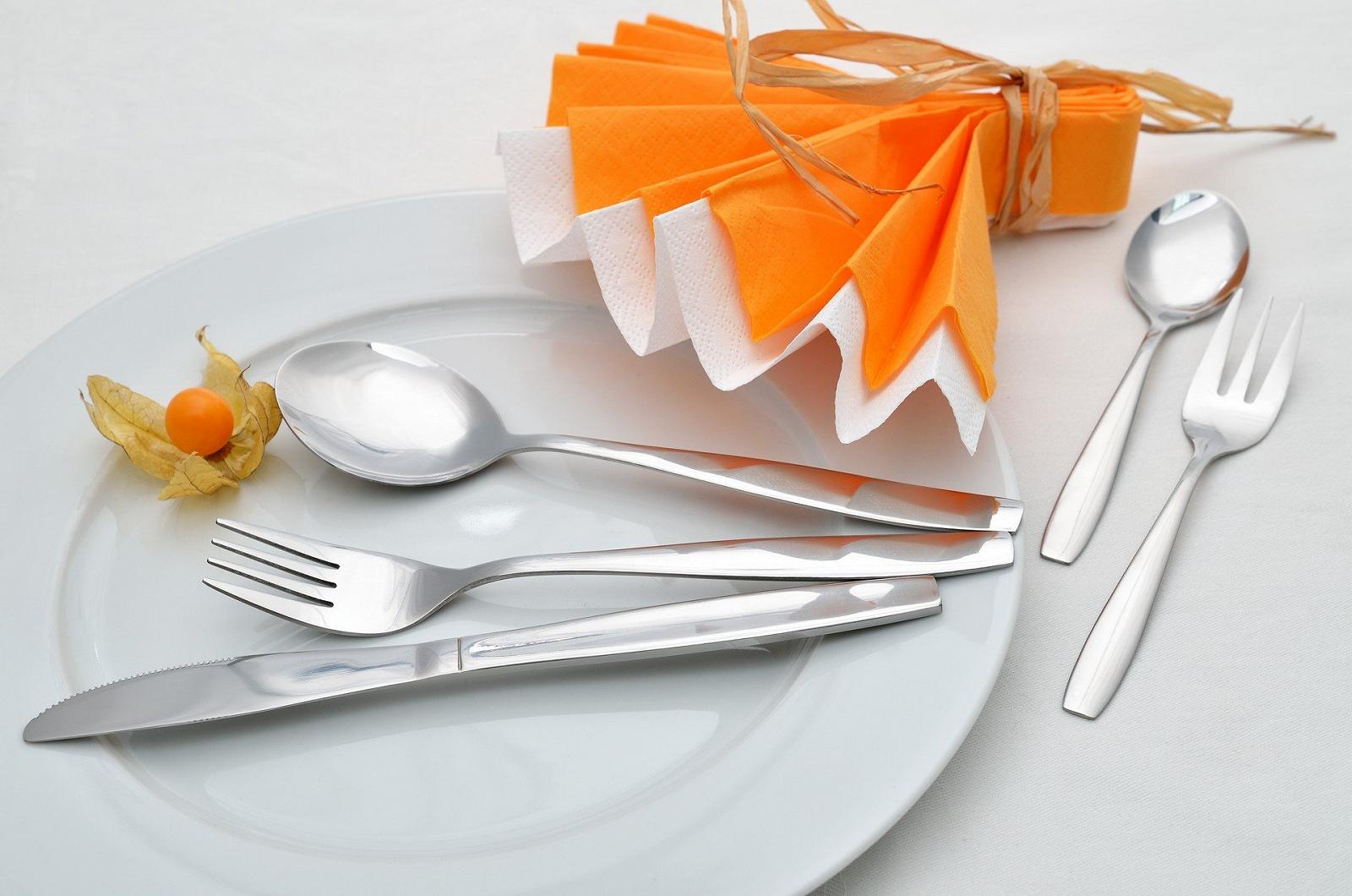 Набор столовых приборов GRÄWE 24 предмета нержавеющая сталь, фото №2