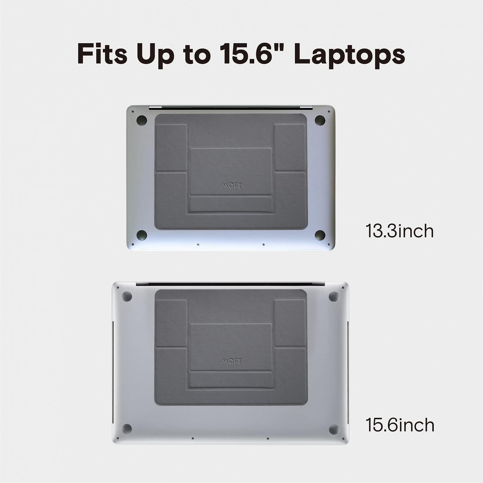 Підставка для ноутбука MOFT, складана з 2 регульованими кутами, покращує поставу, сумісна з MacBook Air, MacBook Pro 11-16 дюймів, самоклеюча, срібна, фото №7 Підставка для ноутбука MOFT, складана з 2 регульованими кутами, покращує поставу, сумісна з MacBook Air, MacBook Pro 11-16 дюймів, самоклеюча, срібна, фото №7