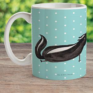 Кружка Mr. & Mrs. Panda Скунс Йога Пластикова synthetic.ua - Фото 1