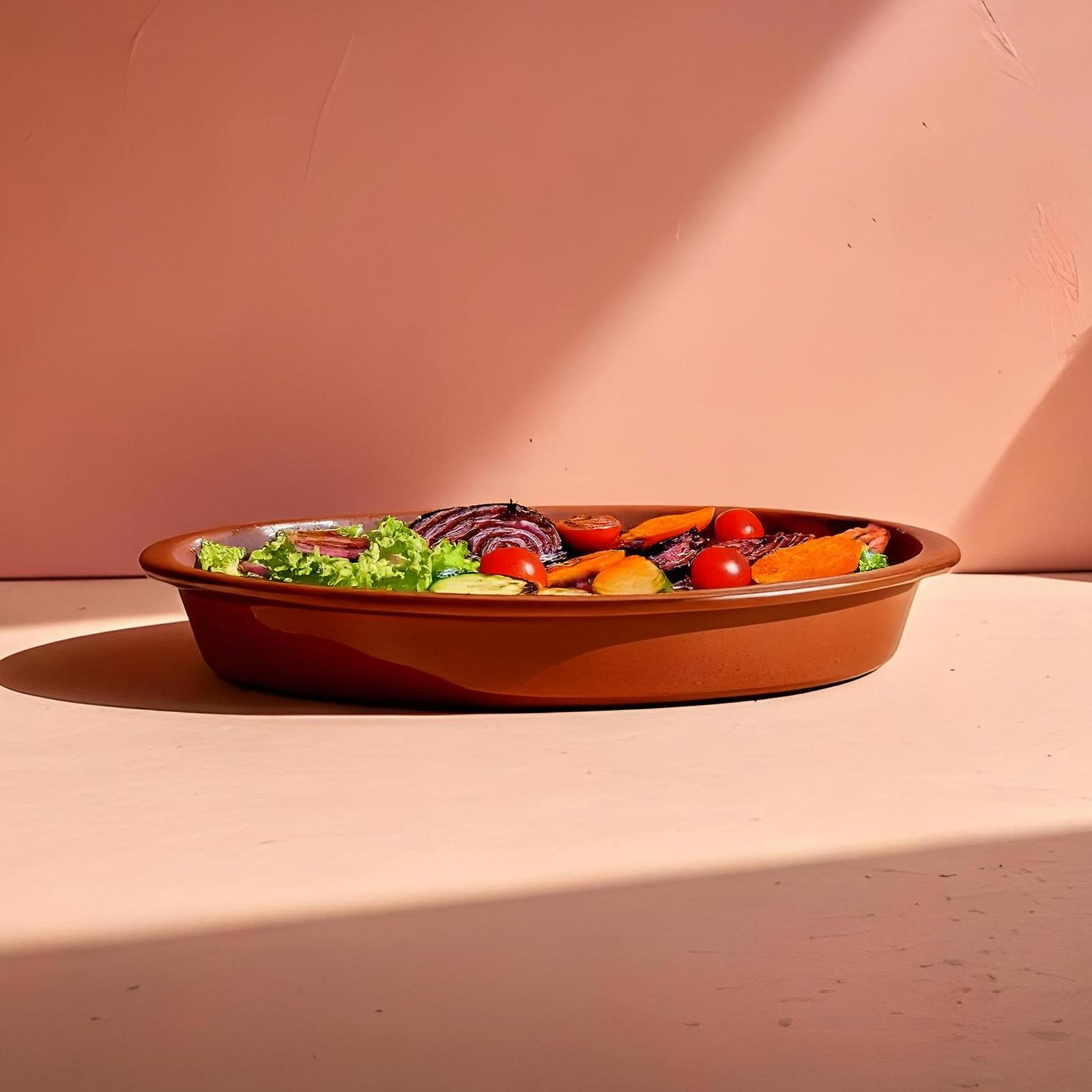 Набір з 2 овальних глиняних форм для запікання MamboCat Boris 1 л 33 x 19 x 4,7 см Розмір M глазуровані, фото №2