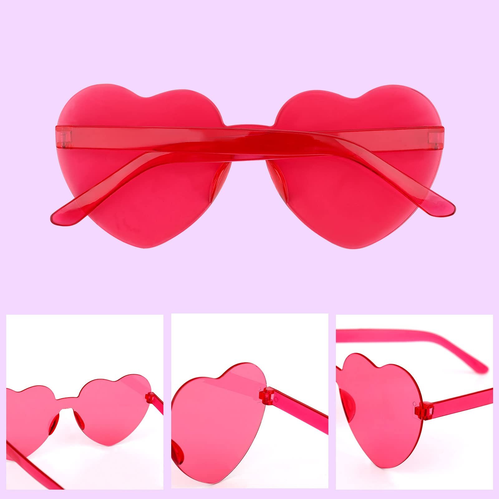 Солнцезащитные очки в форме сердца KINBOM, 12 цветов, фото №4 Солнцезащитные очки в форме сердца KINBOM, 12 цветов, фото №4