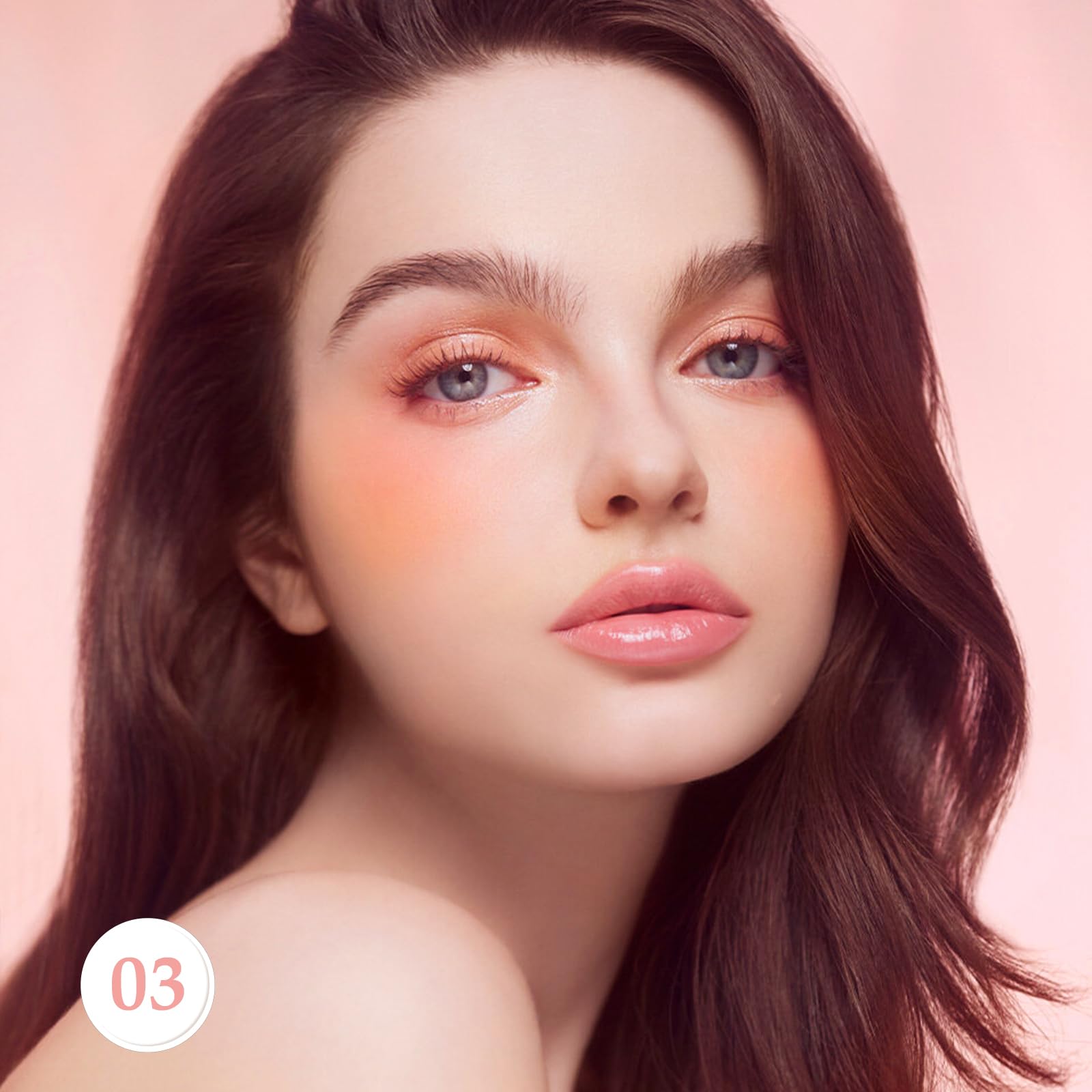 Пудра-рум'яна Apooliy Matte Air Cushion з м'якою текстурою, натуральна, з губкою-грибком та дзеркальцем, фото №6