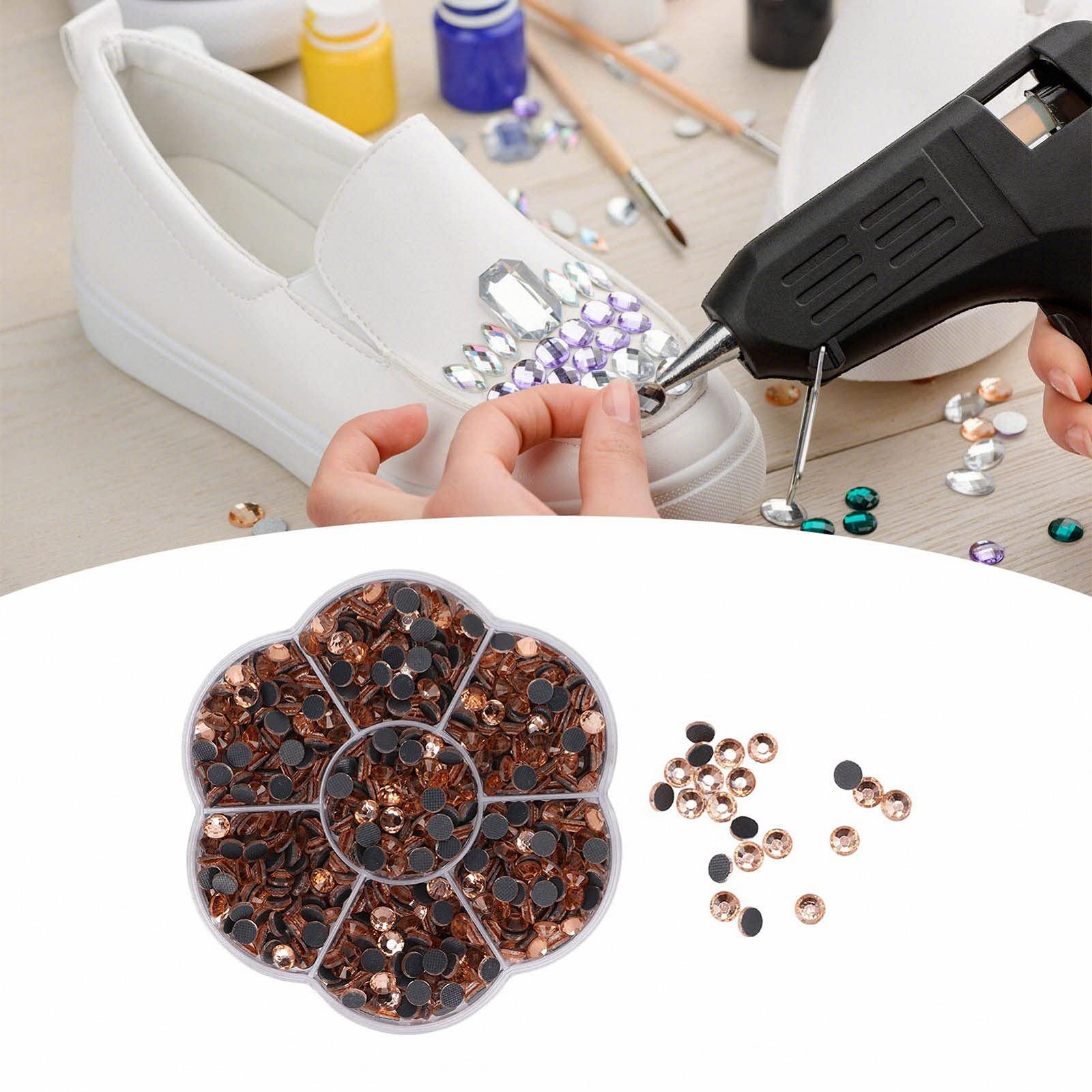 Стрази Emoshayoga для нігтів скляні, 1000 шт, колір шампань, модель JM201, фото №4