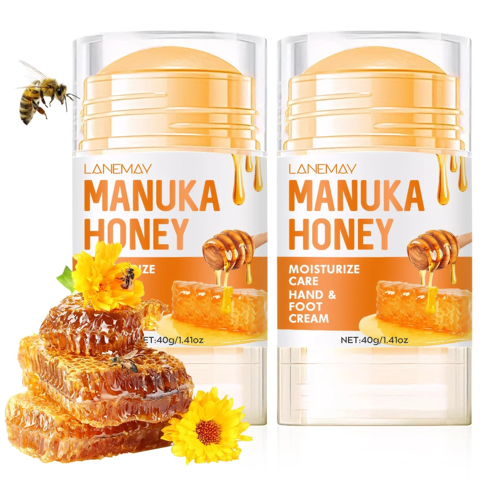 Набор кремов для ног Honey Foot Cream от мозолей для сухой кожи 2 шт, фото №1 Набор кремов для ног Honey Foot Cream от мозолей для сухой кожи 2 шт, фото №1