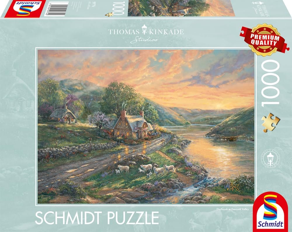 Пазл Schmidt Spiele Thomas Kinkade Dawn in Emerald Valley 59774 1000 элементов, фото №4