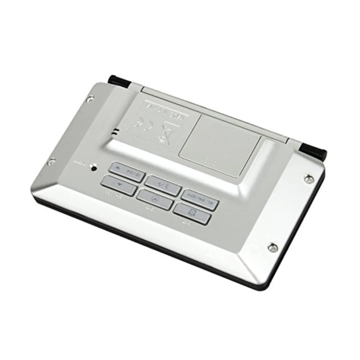 Будильник дорожный LCD VICASKY Многофункциональный с функцией повтора сигнала Ультратонкий Складной Отображает температуру Дату и время Белый, фото №2