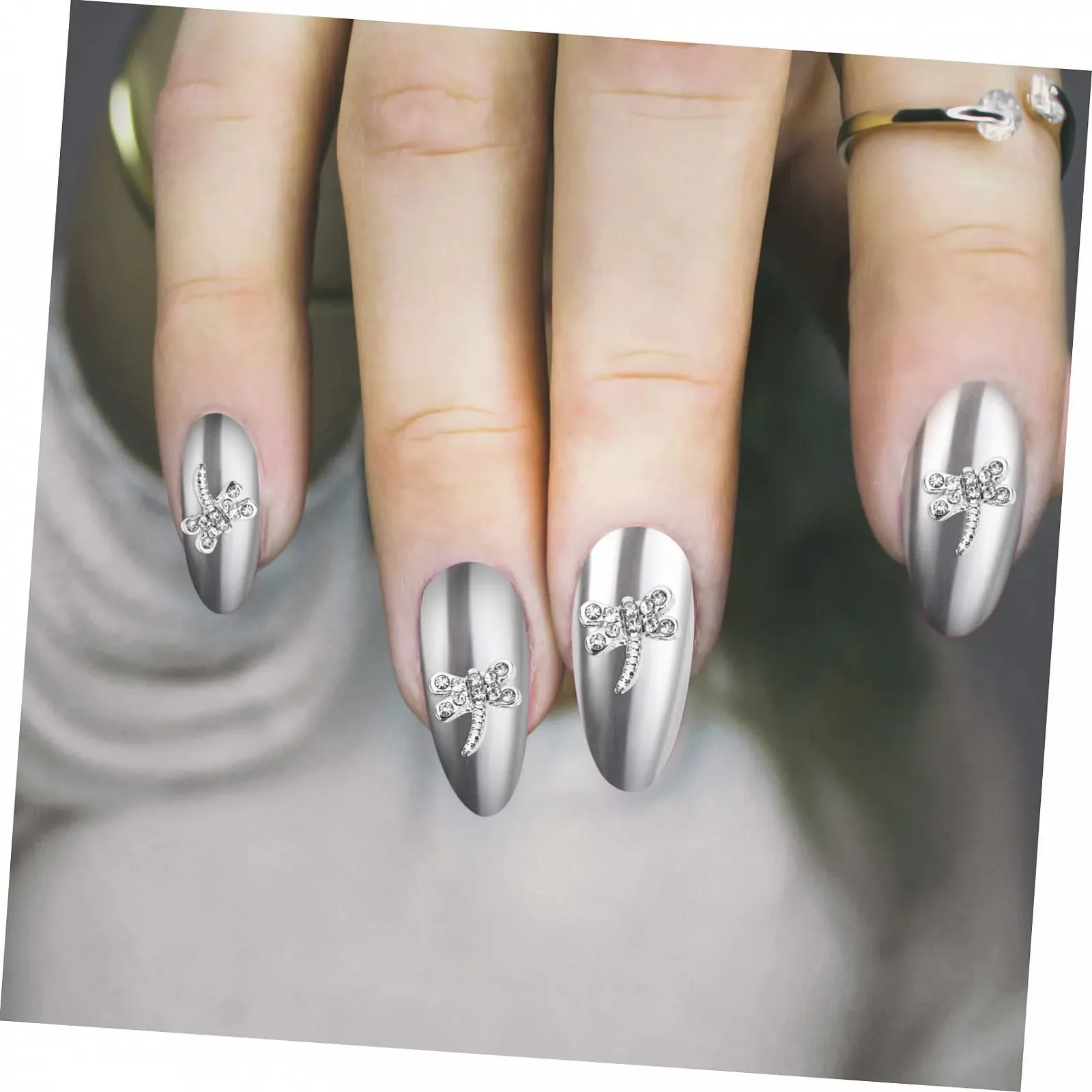 Підвіски для нігтів Бабка Декоративні дорогоцінні камені для манікюру, фото №7