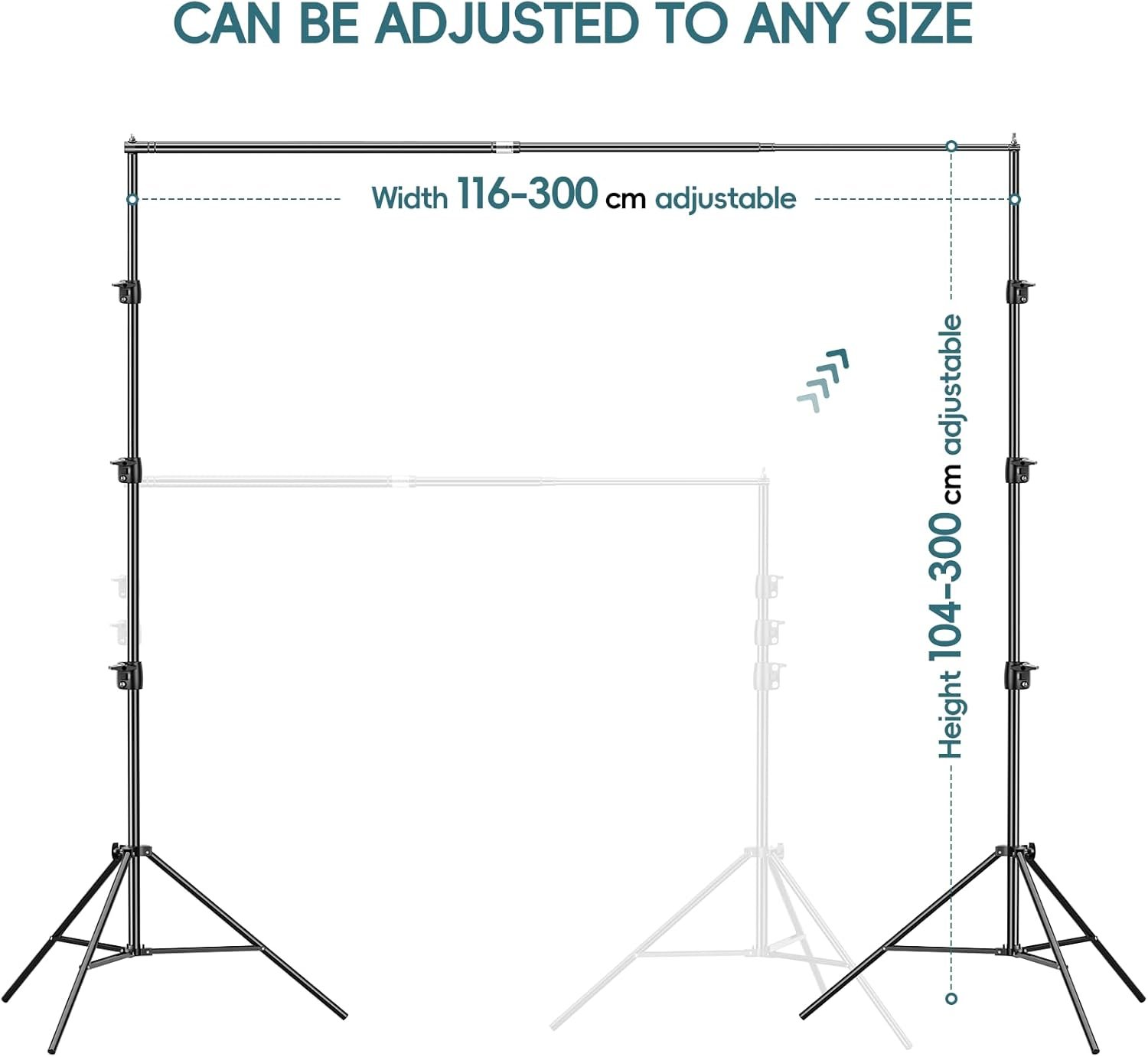 Подставка для фона Fatazoii 3x3м Черный, фото №3