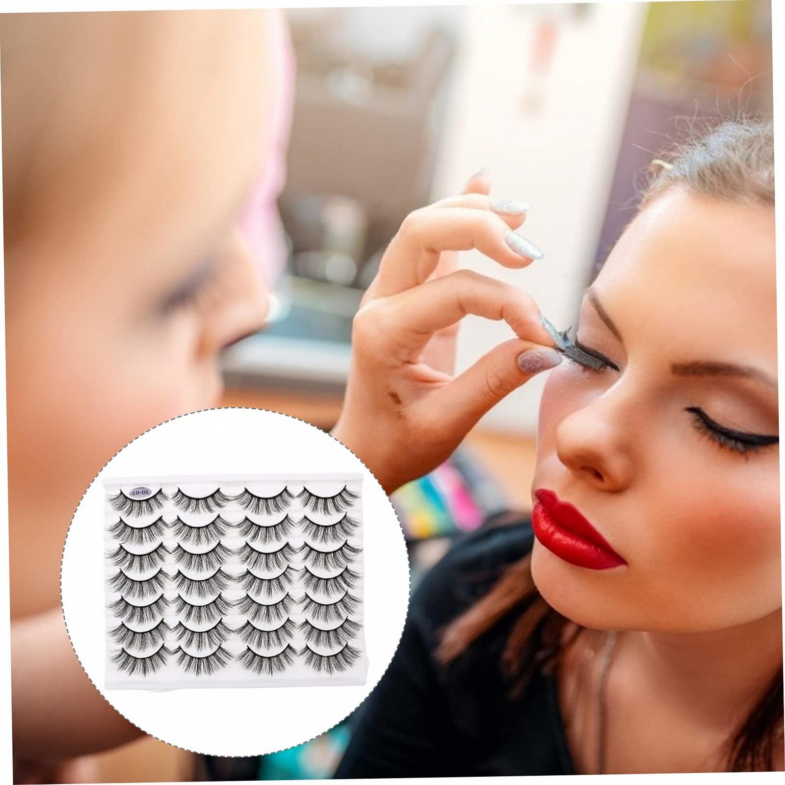 Ресницы Angoily 8 Boxes 5D No Glue Reusable Chemical Fibre, фото №3