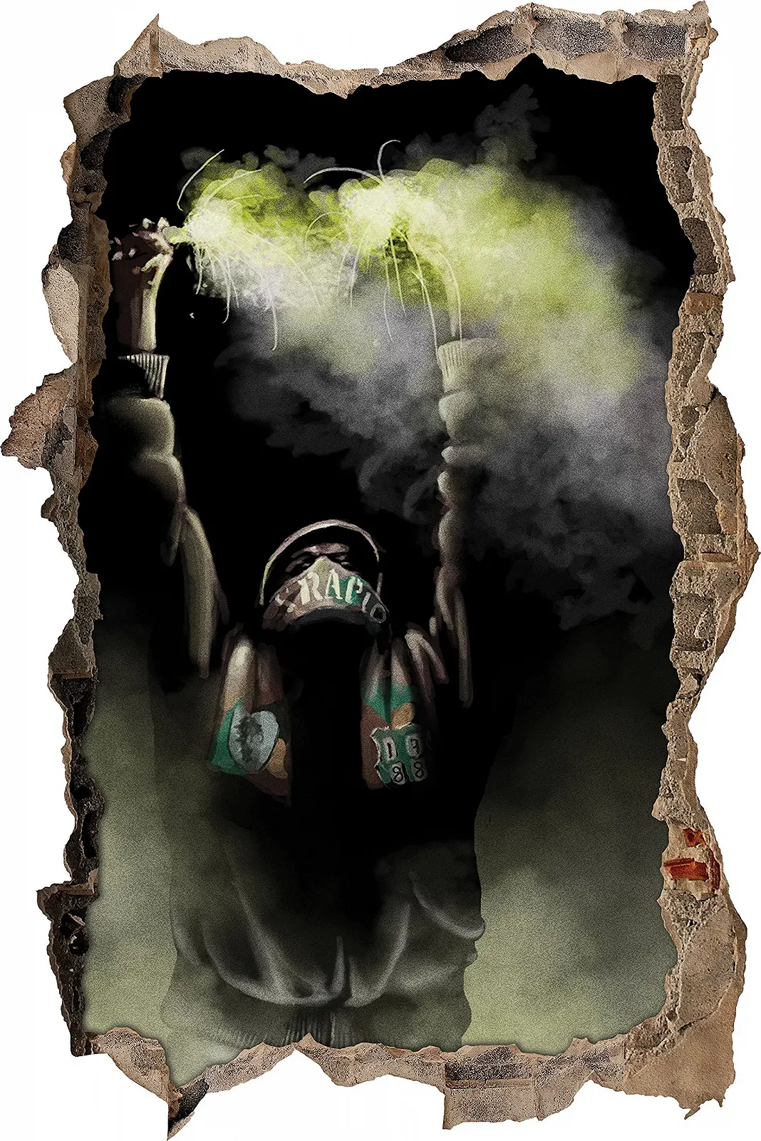 Настенный стикер Ultras Rapid 3D 92 x 62 см, фото №1 Настенный стикер Ultras Rapid 3D 92 x 62 см, фото №1