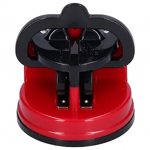 Точило для ножів та ножиць ручна з присоскою Червона synthetic.ua - Фото 1