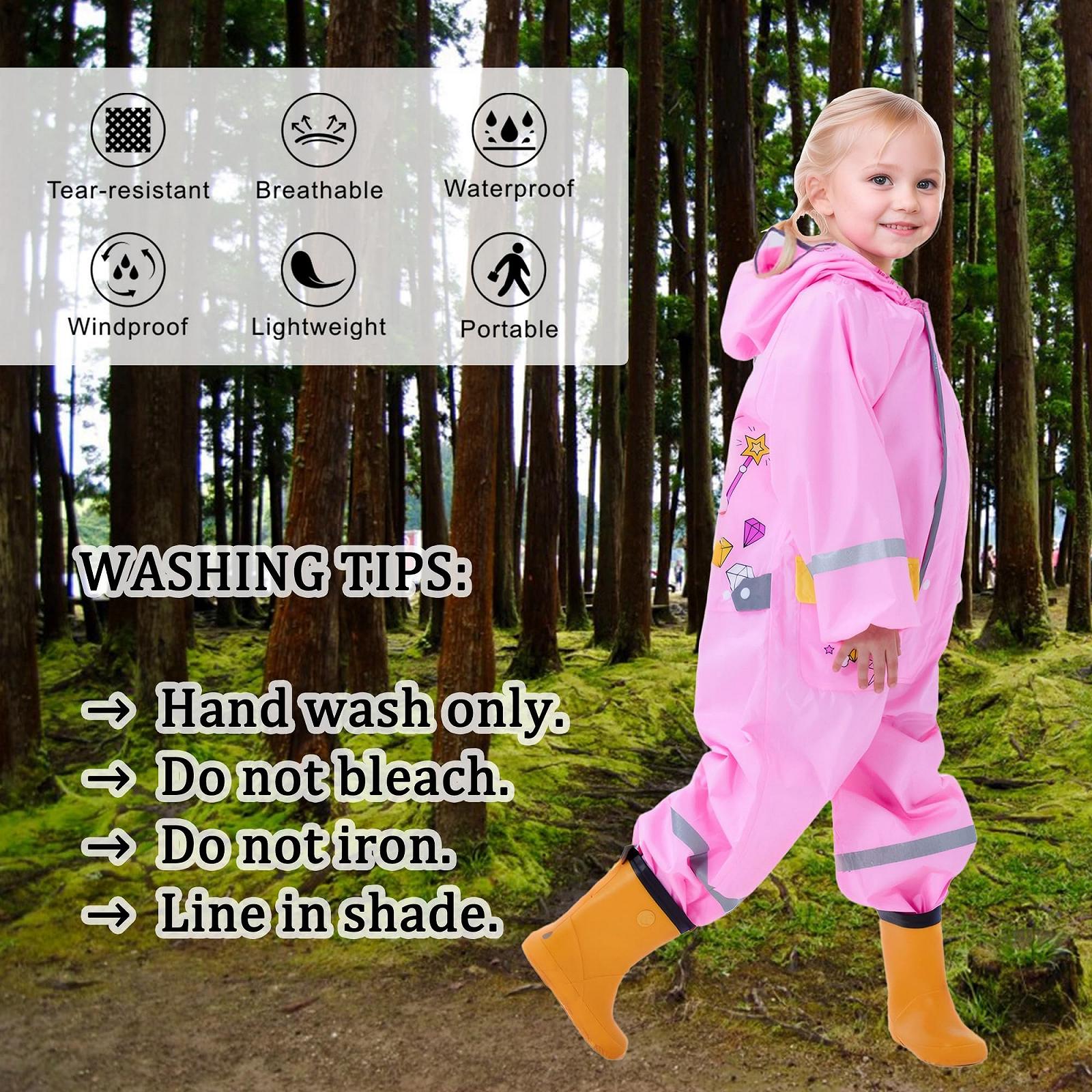 Дитячий дощовий комбінезон Vckrio для дівчат і хлопчиків, водонепроникний, фото №4 Дитячий дощовий комбінезон Vckrio для дівчат і хлопчиків, водонепроникний, фото №4