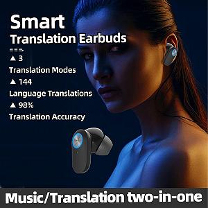 Наушники для перевода языка, 144 языка онлайн, устройство двустороннего перевода, Bluetooth synthetic.ua - Фото 1