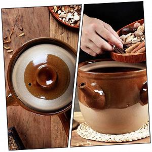 Горщик глиняний традиційний китайський керамічний термостійкий для газових плит synthetic.ua - Фото 1
