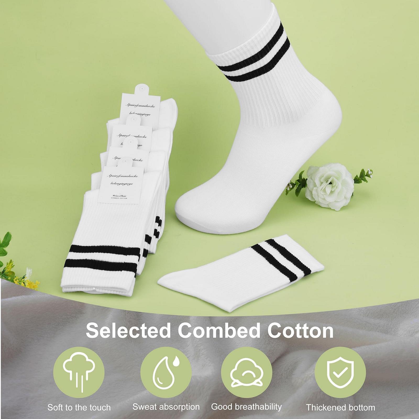 Носки теннисные White Cotton Женские Белый, 6 пар, фото №5