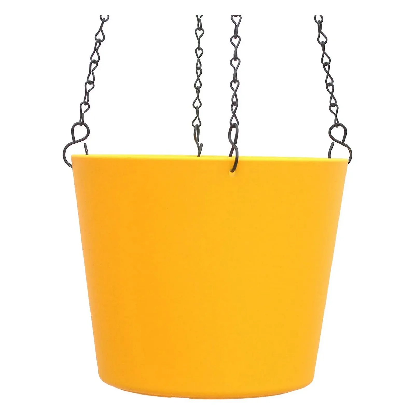 Подвесная корзина happy nature Florence пластиковая 16.0 cm желтая, фото №1