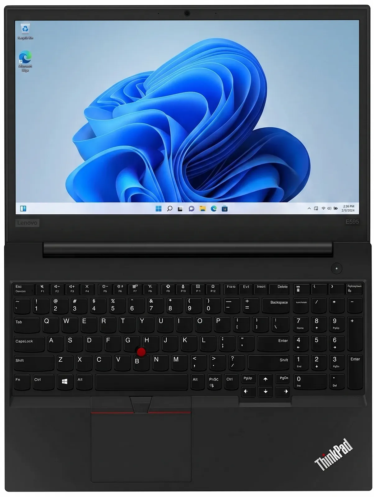 Ноутбук 15.6" Lenovo TP E595 AMD Ryzen 5 3500U RAM 8GB SSD 256GB Windows 11 Алюминиевой корпус (UKR), фото №2